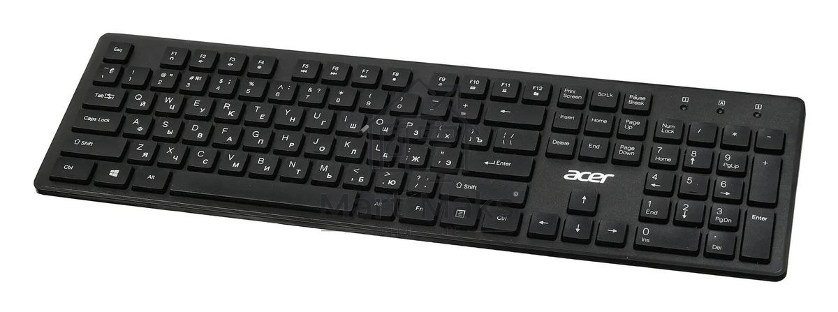 Клавиатура Acer OKW020 проводная, USB, черный