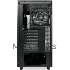 Компьютерный корпус HSPD F710, Panoramic Mid Tower, черный, TG, 0.5 SPCC, 3x120мм ARGb E-ATX, ATX, mATX, mITX 185/395/270мм 2x2.5