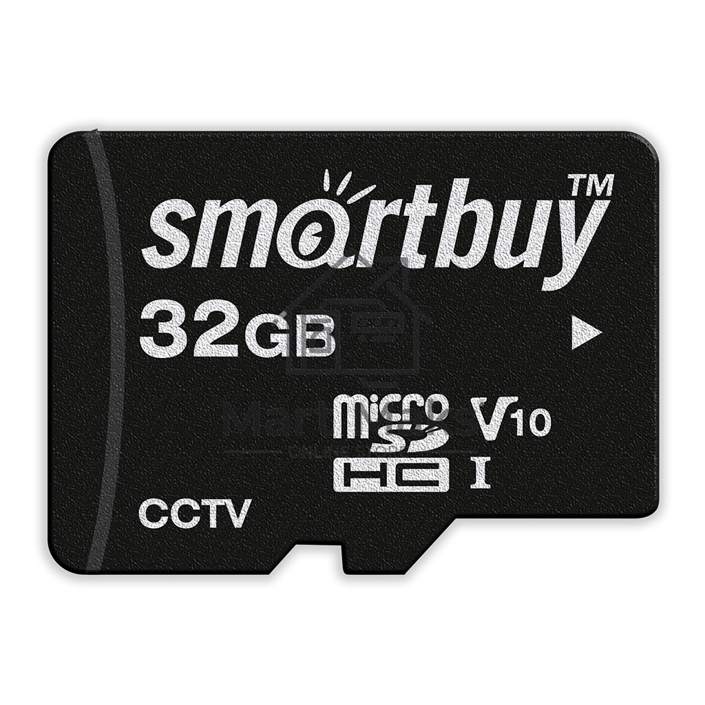Флеш карта Smartbuy (SB32GbSDCCTV) micro SDHC 032Gb cl10 U1 V10 + адаптер