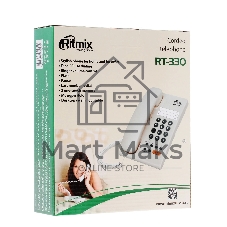 Телефон проводной Ritmix RT-330 черный