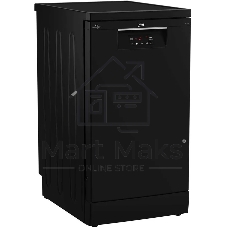 Посудомоечная машина Beko BDFS15020B, черная, 44.8 см, 10 компл., 49 дБ, класс A