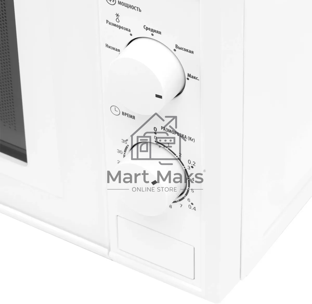 Микроволновая печь SunWind SUN-MW051 белый, 20 л, 700 Вт, переключатели - поворотный механизм