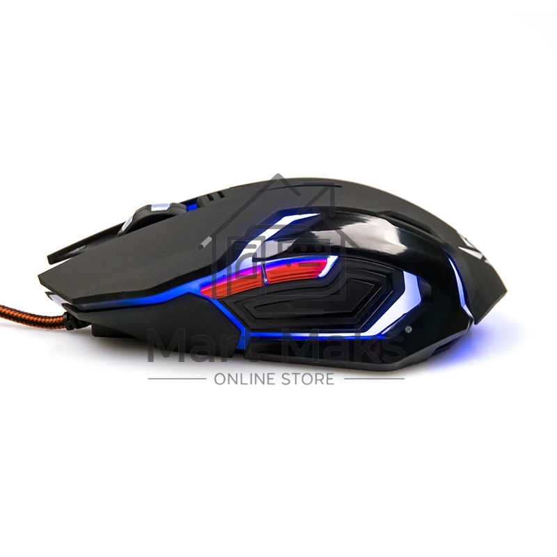 Мышь проводная Nakatomi MOG-20U черный, 2400 dpi, USB, кнопки - 6