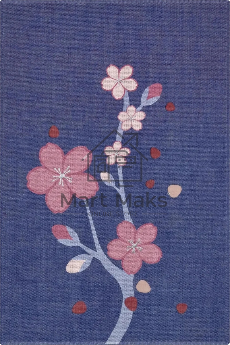 Блокнот Moleskine LIMITED EDITION SAKURA LESU08QP062BOX 130х210мм, обложка текстиль, 176 страниц, нелинованный, подарочная коробка, синий, 2025