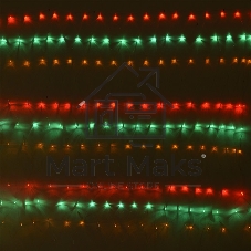 Гирлянда светод. Funray Cетка ML-144M, 1.0*1.5м, 144LED, мульти(4цв.), IP20,прозрачный шнур 1,5м,контр