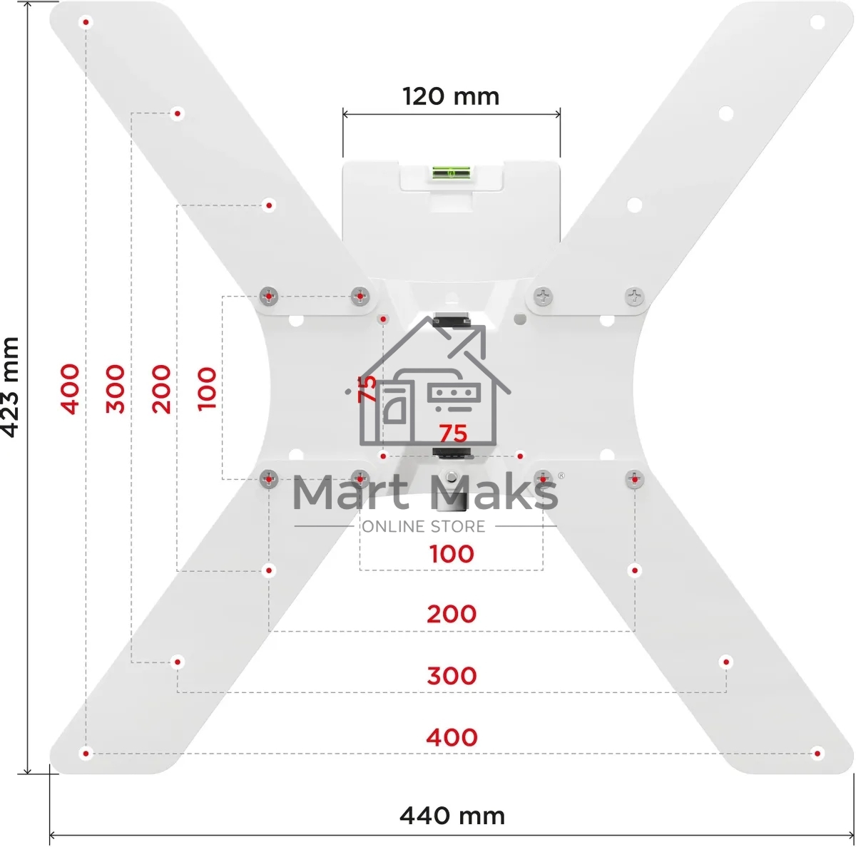 Кронштейн Holder LCD-5520-W белый 
