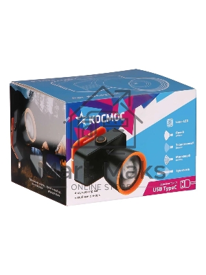 Фонарь налобный аккумуляторный КОСМОС KOC531Lit черный