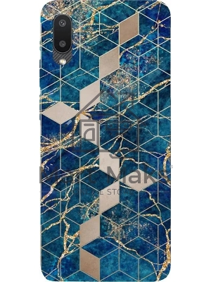 Чехол (клип-кейс) Gresso Meridian, для Samsung Galaxy A02, синий gr17aaae8917