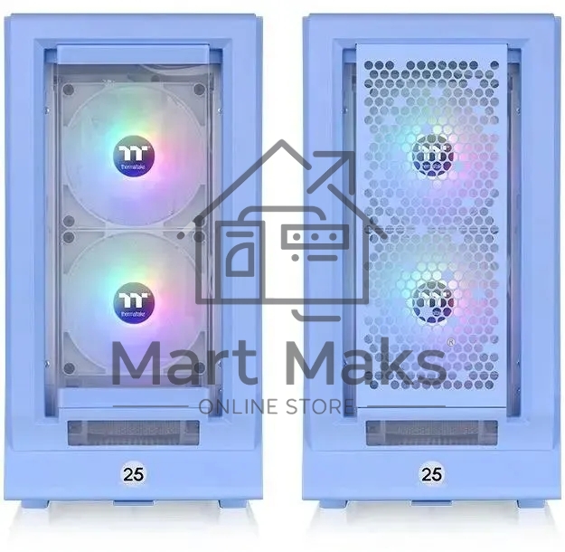 Компьютерный корпус Thermaltake Ceres 350 MX голубой без БП E-ATX 2x140mm 2xUSB3.0 audio bott PSU