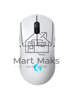 Мышь беспроводная Logitech G PRO 2 LIGHTSPEED белый, 32000 dpi, радиоканал, USB, кнопки - 8
