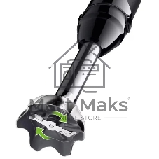 Блендер Braun MQ55001MBK, погружной, черный/серебристый