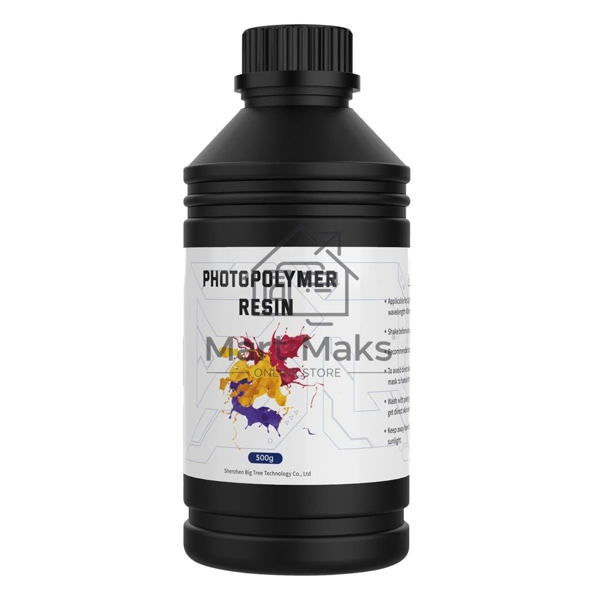 Фотополимерная смола BIQU ABS Resin Light Blue 500ML
