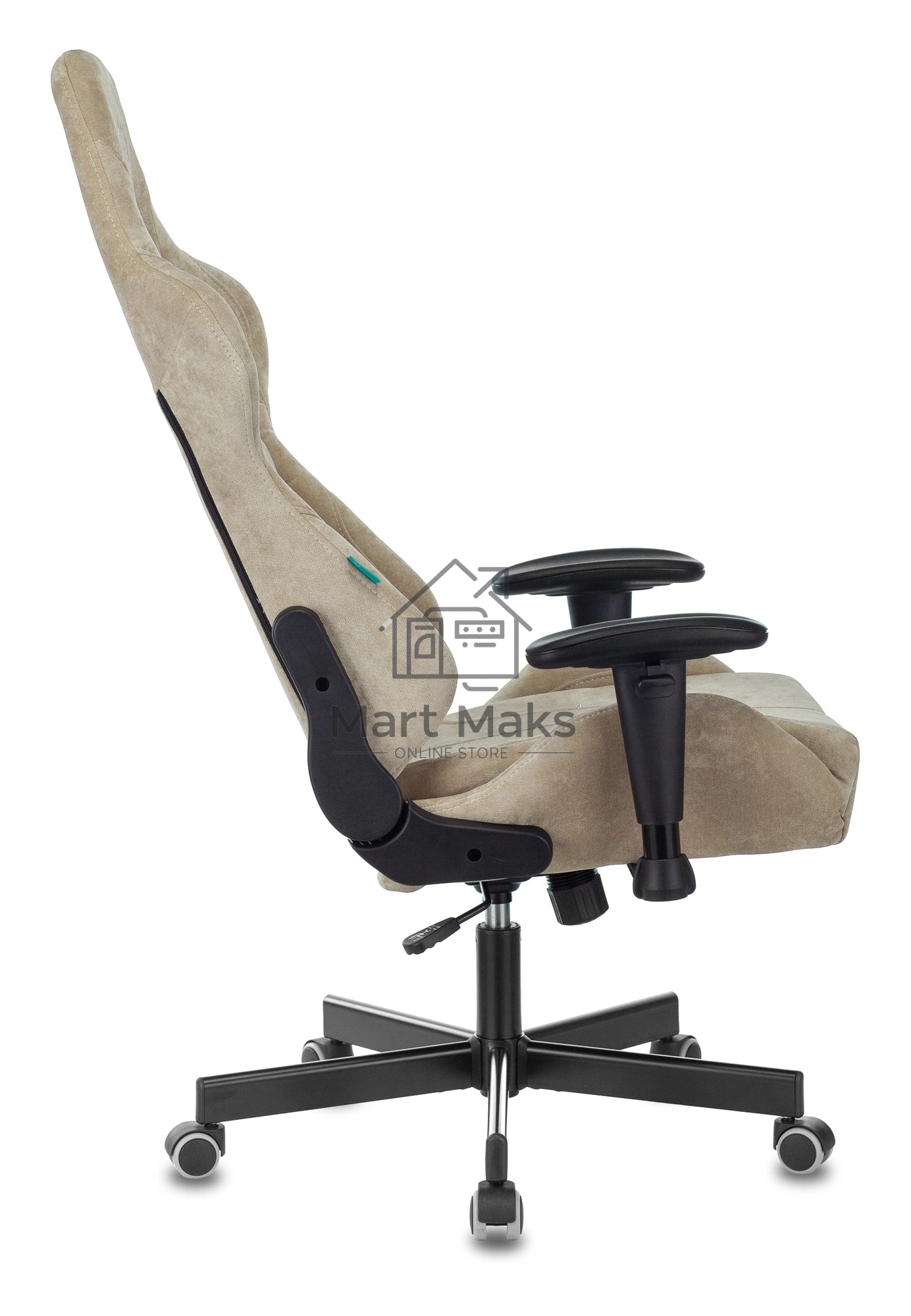 Кресло игровое Бюрократ VIKING KNIGHT LT21 FABRIC песочный крестовина металл/пластик