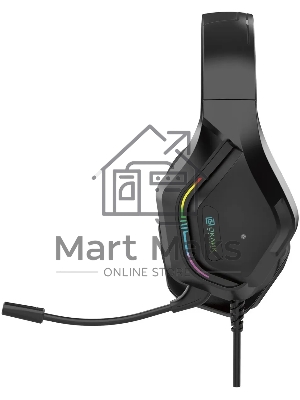 Наушники с микрофоном Oklick HS-L600G черный 2.2м мониторные USB оголовье (1939588)