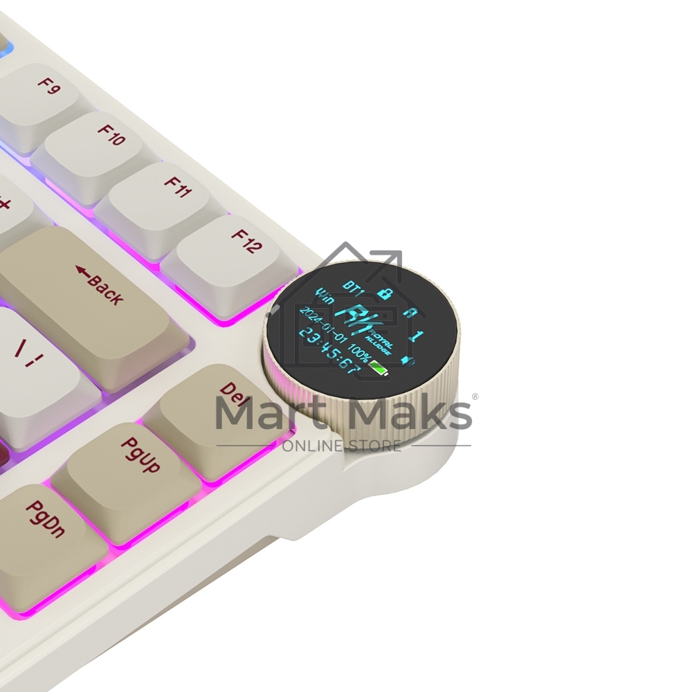 Клавиатура Royal Kludge RK N80 Red switch/Rosy Clouds