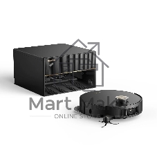Робот-пылесос Dreame X50 Master черный, 6400 мАч Li-Ion, уборка влажная/сухая, пылесборник контейнер 0.395 л