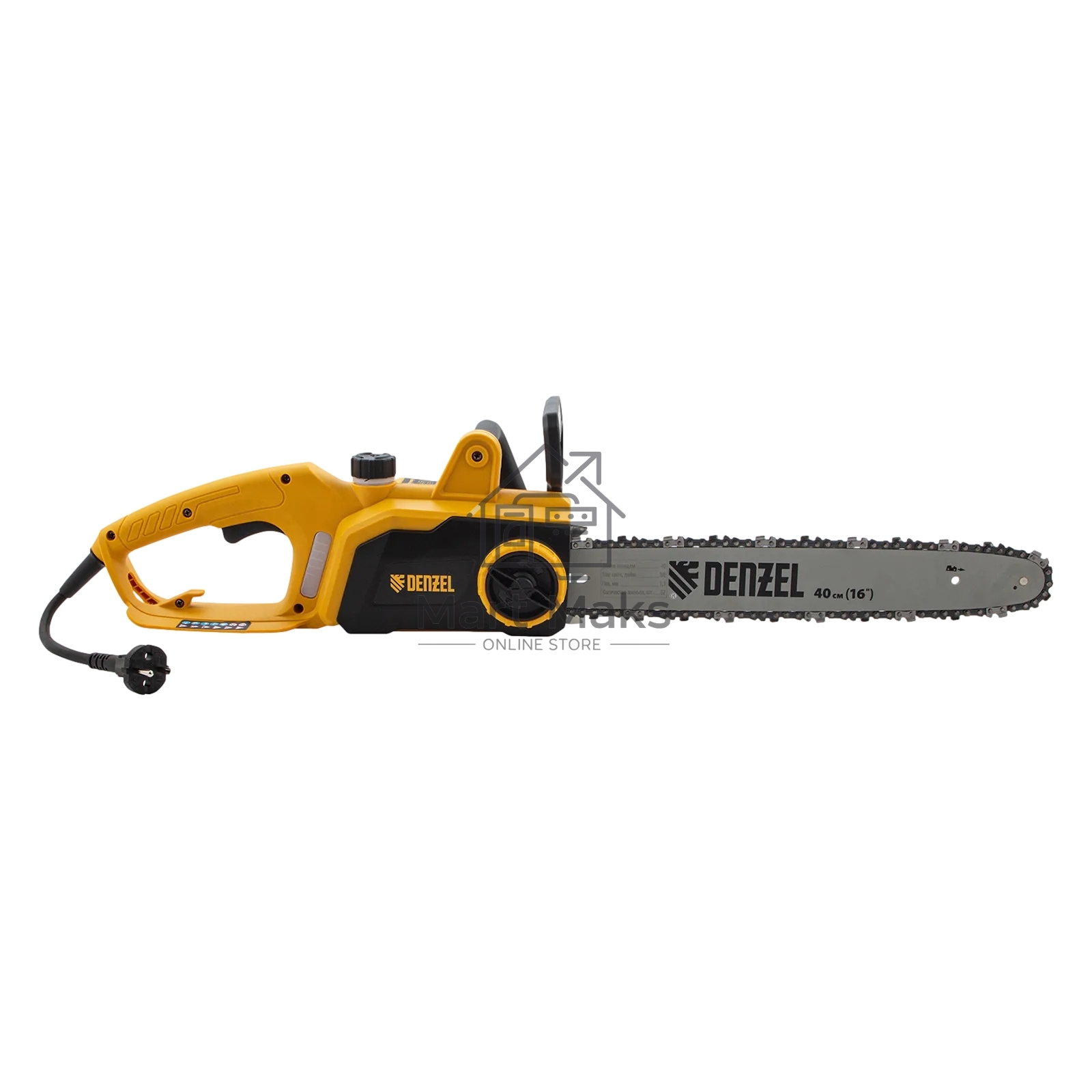 Пила цепная электрическая Denzel EDS-2000P, 2кВт, поперечная, шина 40 см, шаг 3/8, паз 1,3мм, 57зв