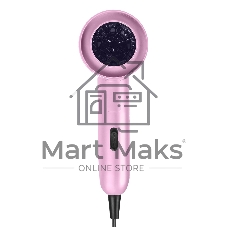 Фен Centek CT-2201 розовый, 900 Вт, компактный, ионизация