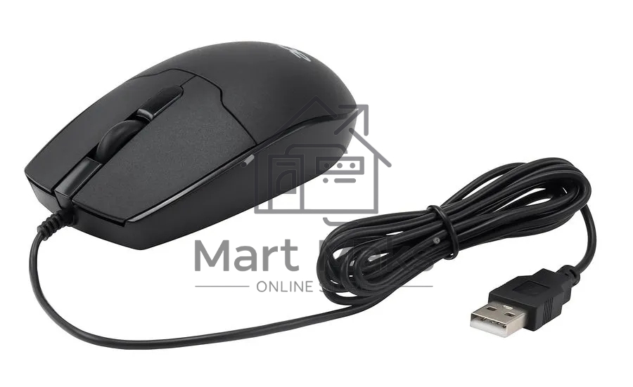 Мышь проводная Acer OMW126 черный, 1200 dpi, USB, кнопки - 3