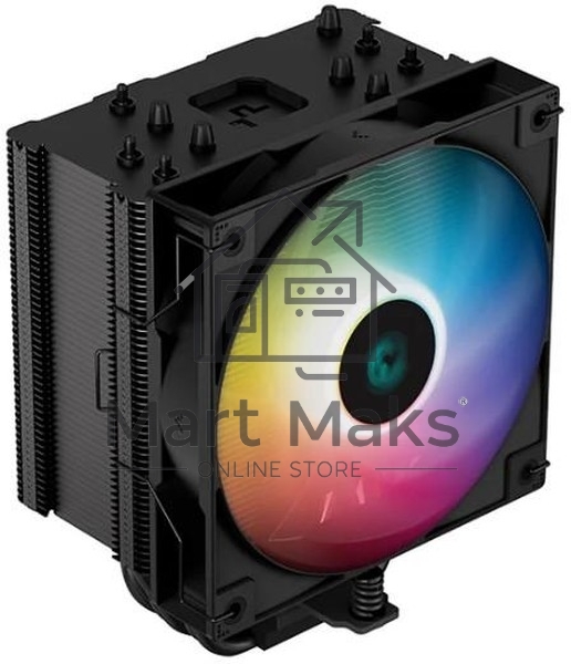 Кулер для процессора DEEPCOOL AG500 BK ARGB черный, 120 мм, алюминий/медь, 1850 об/мин, 29.4 дБ, 4 pin, 240 Вт, 155 мм
