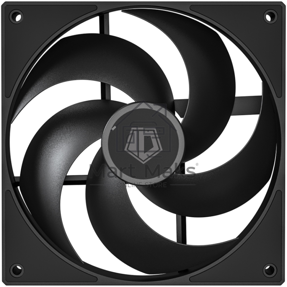 Вентилятор для корпуса ID-Cooling AS-140-K черный, 140 мм, 1800 об/мин, 24.9 дБ, 4 pin