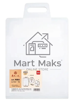 Папка-портфель Deli 72610 7 отделений, A4 полипропилен прозрачный