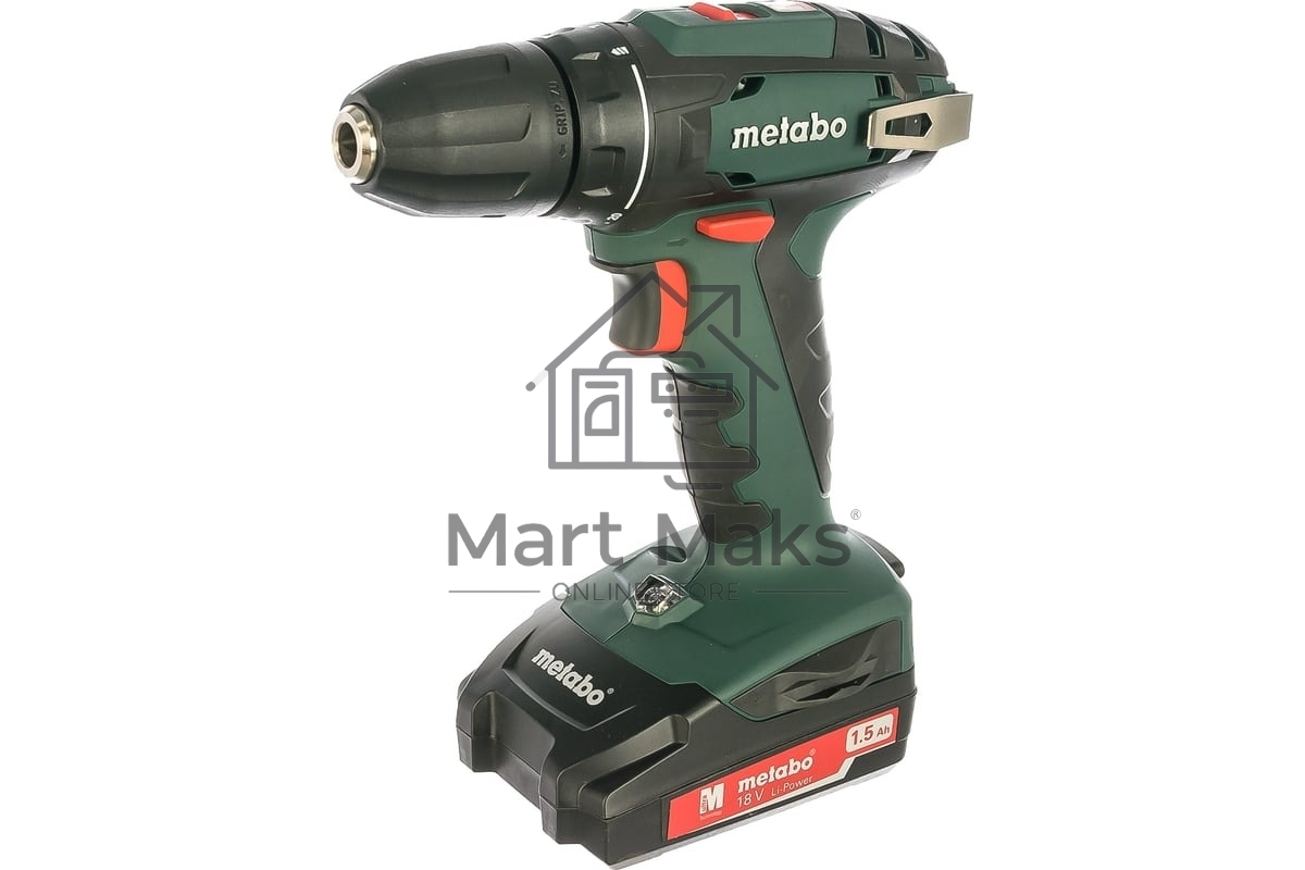 Дрель-шуруповерт Metabo BS 18 602207550, Аккумуляторный, 18В, 2 АКБ