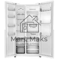 Холодильник Haier HRF-918DW белый двухкамерный 334/173л морозилка сбоку, No Frost, Side by Side
