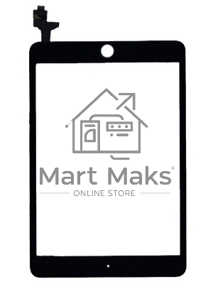 Сенсорное стекло (тачскрин) Ipad mini 3 (retina) + IC (A1599, A1600), черное