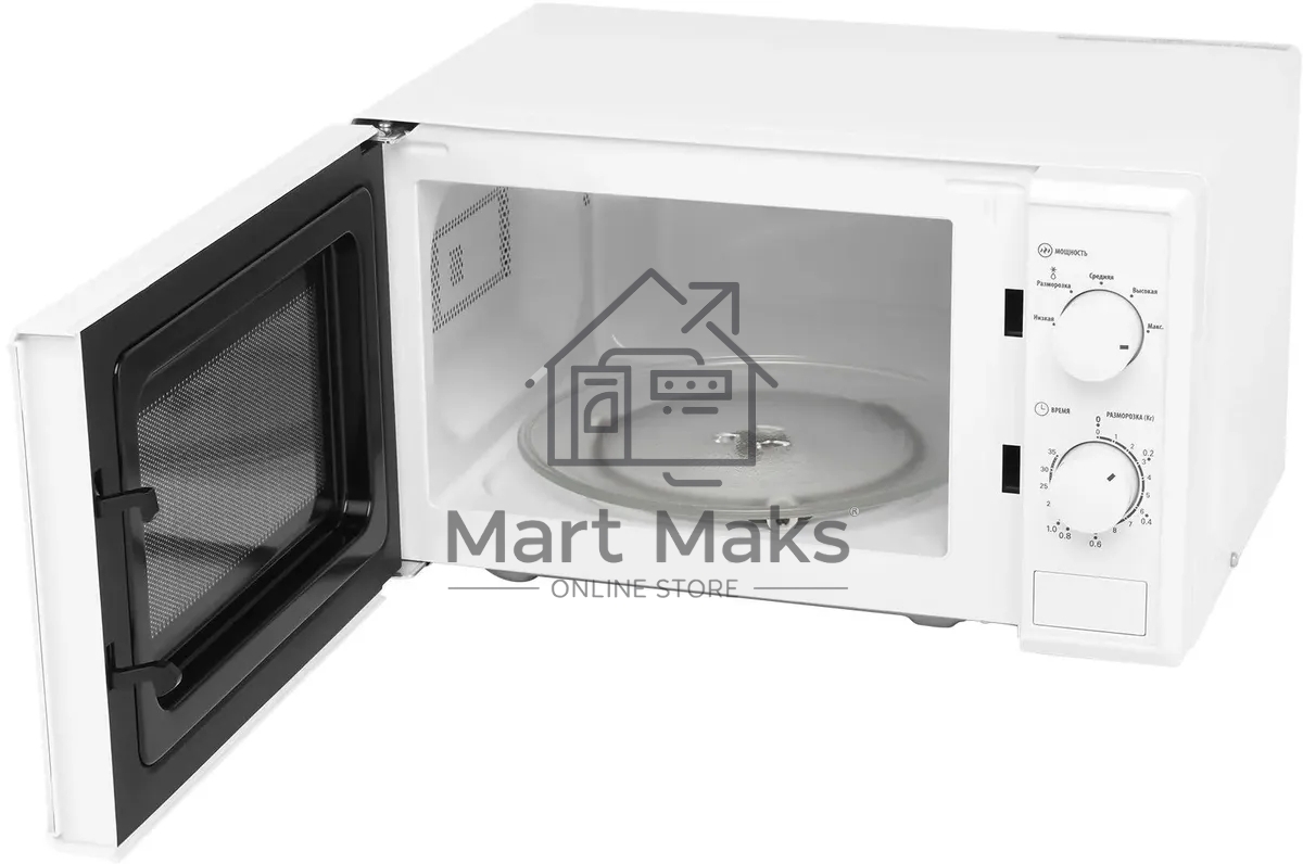 Микроволновая печь SunWind SUN-MW051 белый, 20 л, 700 Вт, переключатели - поворотный механизм
