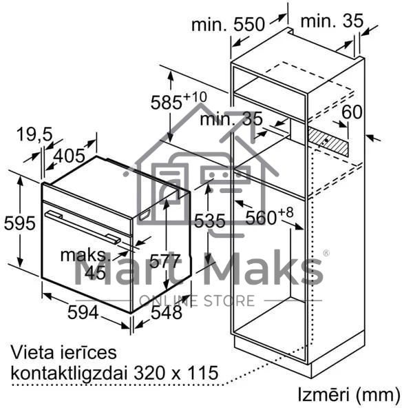 Встраиваемый духовой шкаф электрический Bosch HBG7721B1 черный