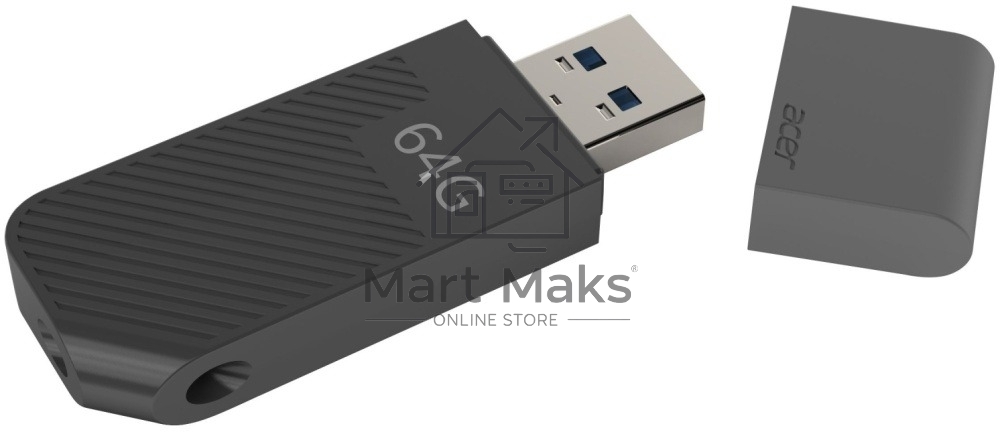 Флешка USB Acer UP200-64G-BL, 64Gb USB 2.0 черный