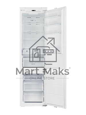 Встраиваемый холодильник Kuppersberg RBN 1964, High-Tech, полезный объем 309 л, No Frost, супер заморозка, инверторный компрессор, электронное управление, энергоэффективность А+