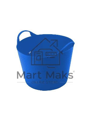 Ведро гибкое сверхпрочное, 28 л, синее, Россия Сибртех