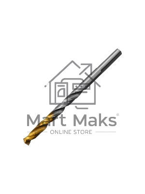 Сверло спиральное по металлу Denzel 5,5 x 93мм, Р6М5, Golden Tip