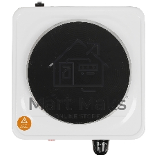Плита настольная электрическая Blackton Bt HP113W белый, 1 кВт, ТЭН, конфорки - 1, эмаль, поворотные переключатели