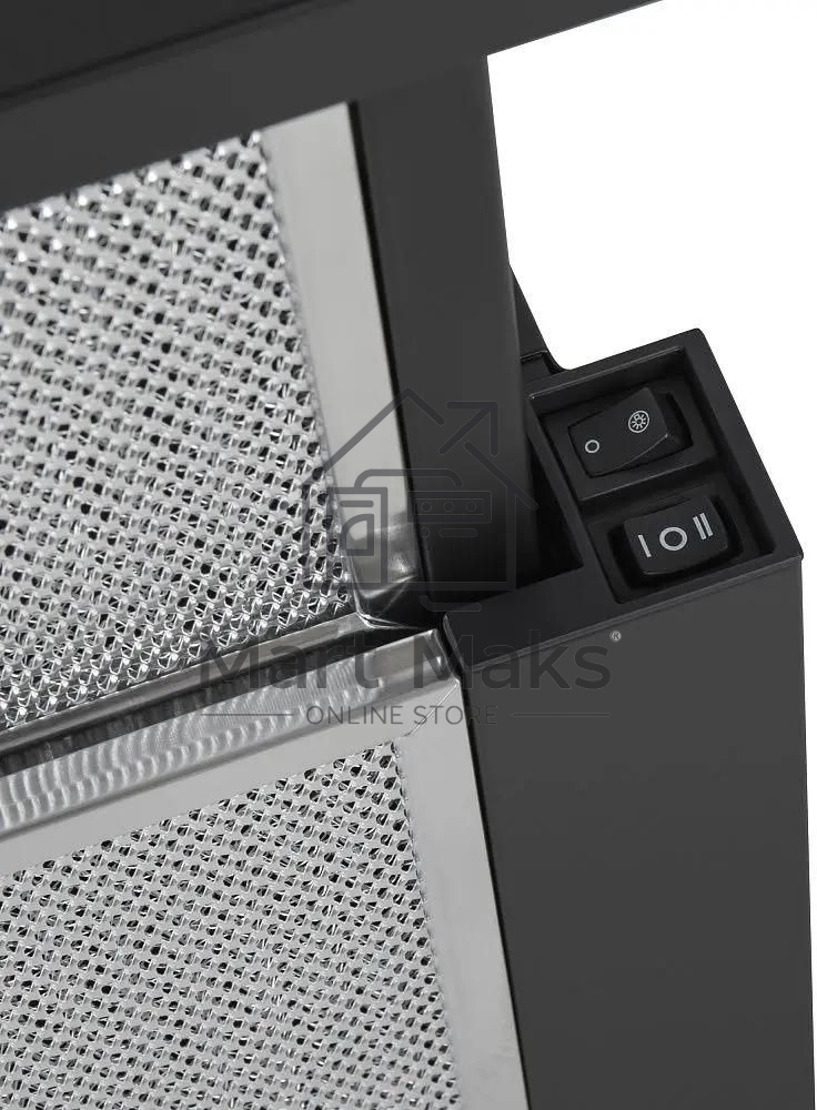 Вытяжка встраиваемая Maunfeld VS Light 60 черный, 60 см, 520 куб. м/ч, 56 дБ