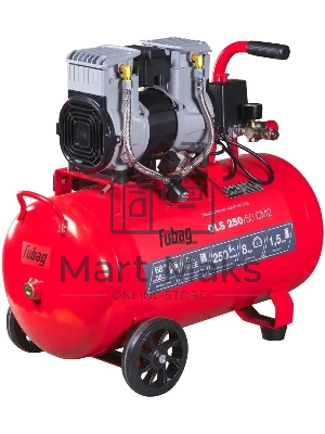 Компрессор поршневой Fubag OLS 250/50 CM2 безмасляный 250л/мин 50л 1500Вт красный/черный