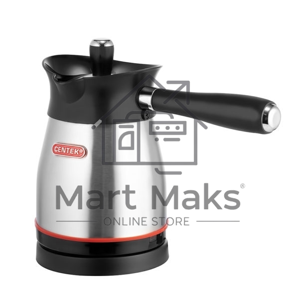 Кофеварка-турка электрическая Centek CT-1080 SS металл, исп. кофе - молотый, 0.5 л, 480 Вт