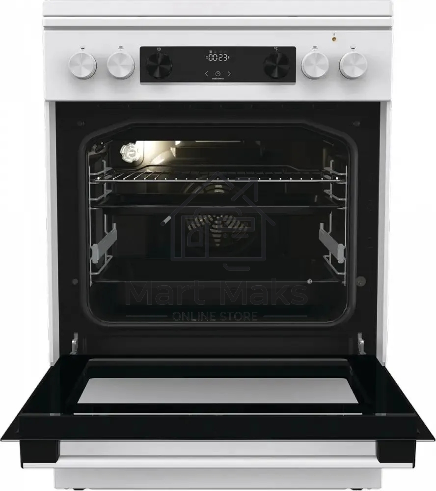 Плита комбинированная Gorenje GKS6C71WF белый, конфорок 4 газовых, духовка 71 л, 60 см x 85 см x 60 см