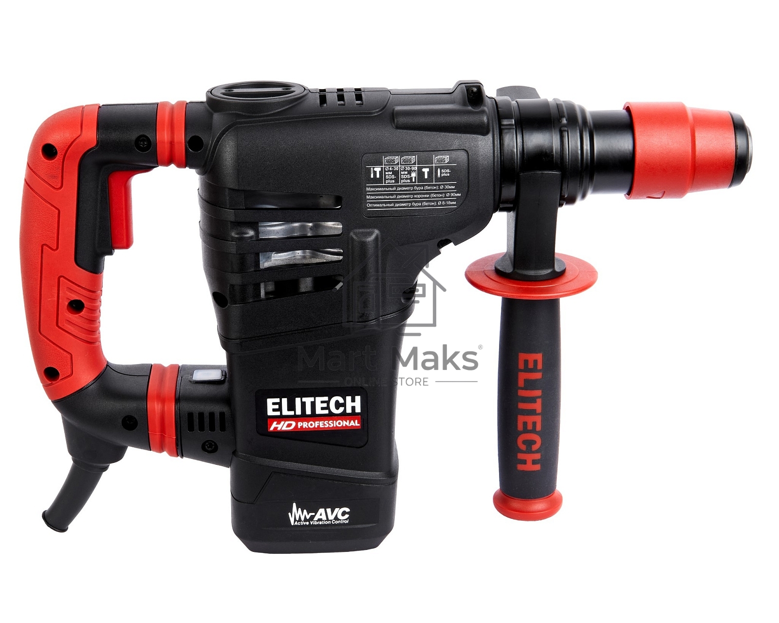 Перфоратор Elitech RH 1130E (E2205.018.01) патрон:SDS-plus уд.:3.5Дж 1100Вт (кейс в комплекте)