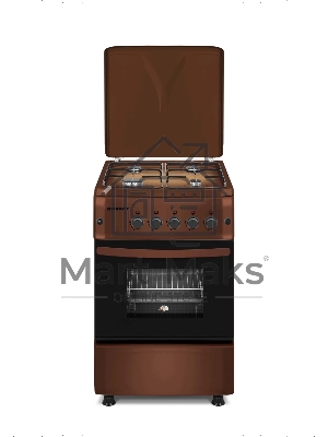 Плита газовая Kraft KF-FSF5423AGbR черный, конфорок 4 шт, духовка 58 л, 50 см x 88.4 см x 57.8 см