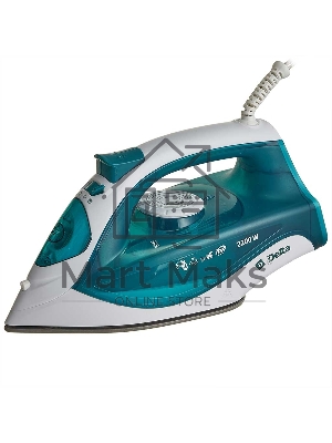 Утюг Delta DL-756 белый/зеленый, 2200 Вт, 23 г/мин, 125 г/мин, 250 мл