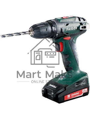 Дрель-шуруповерт Metabo BS 18 602207550, Аккумуляторный, 18В, 2 АКБ
