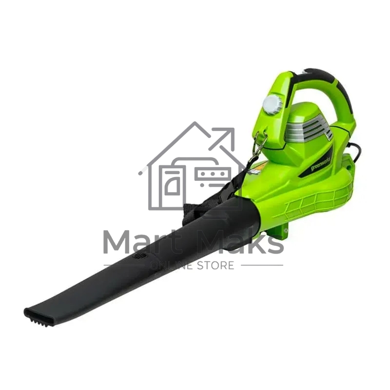 Воздуходувка-пылесос садовый электрический Greenworks BL3000, 220 В, 3000 Вт 2406507