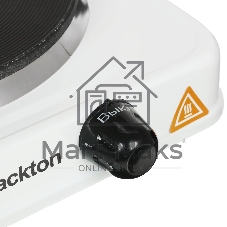 Плита настольная электрическая Blackton Bt HP113W белый, 1 кВт, ТЭН, конфорки - 1, эмаль, поворотные переключатели