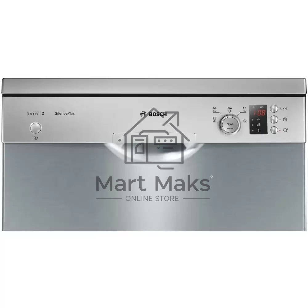 Посудомоечная машина Bosch SMS25AI05E, серебристая, 60 см, 12 компл., 48 дБ, класс A++