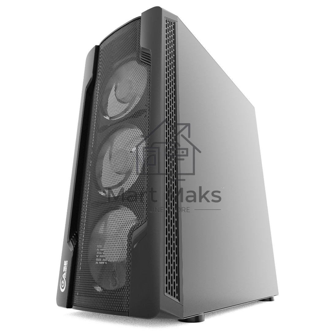 Компьютерный корпус Powercase Mistral X4 Mesh LED, Tempered Glass, 4x 120mm 5-color fan, черный, ATX (CMIXB-L4)