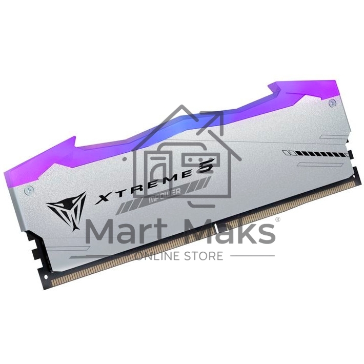 Оперативная память Patriot Viper Xtreme 5, DDR5, 32Gb (2x16Gb), 6400MHz, CL32, DIMM, с радиаторами, RGB, серебристый
