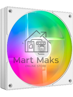 Вентилятор для корпуса ID-COOLING AS-140-ARGB-W белый, 140 мм, 1800 об/мин, 24.9 дБ, 4 pin